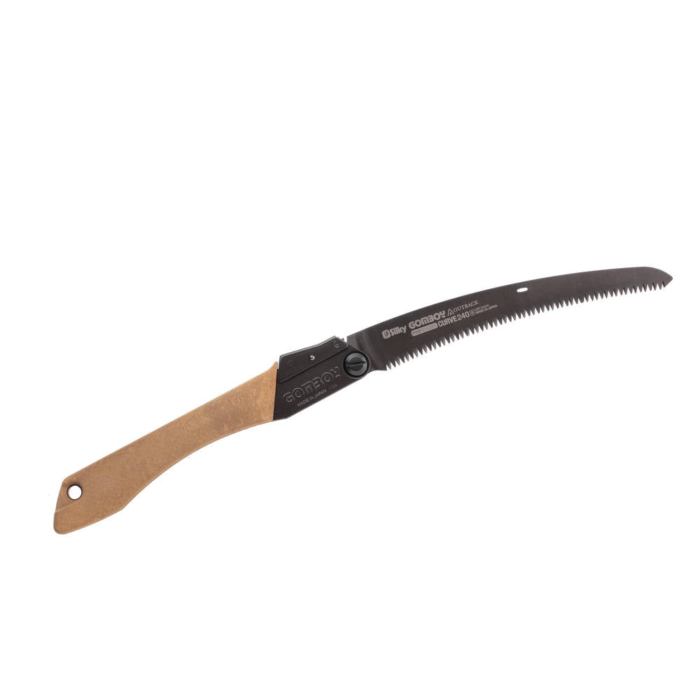 Couteau Pliant Gomboy Curve pliante Manche Composite Bois Silky Denture : moyenne (10 dts30mm) - Adaptée pour le bois vert et le bois dur.