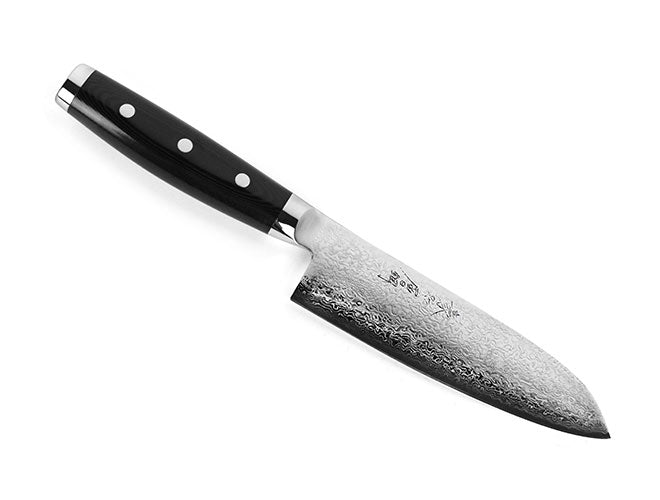 Couteau Santoku Japonais Damas avec lame de 101 couches et coeur en SG2 165mm- Gou - Yaxell
